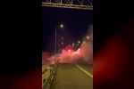 Kuzey Marmara Otoyolu’nda seyir halindeki otomobil alev alev yandı 