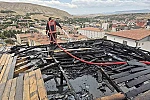 Malatya’da korkutan çatı yangını 