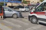 Manavgat’ta otomobiller çarpıştı, sürücüler yaralandı