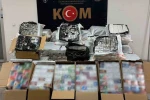 Mardin’de 51 bin paket kaçak sigara ve 2 bin elektronik nargile ele geçirildi