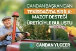 Mazot desteği üreticiyle buluştu 