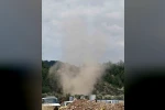 Menteşe’de küçük ölçekli hortumlar toz bulutlarına neden oldu