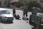 Mersin’de motosiklet traktörle çarpıştı: 1 yaralı