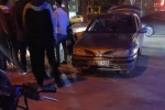 Motosiklet ile otomobil çarpıştı: 1 yaralı