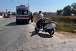 Motosiklet takla attı, sürücüsü yaralandı