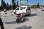 Mudurnu’da otomobil ile motosiklet çarpıştı, 1 ağır yaralı 