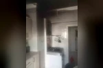 Mutfakta çıkan yangın korkuttu