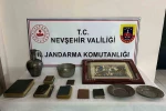 Nevşehir’de 12 parça tarihi eser ele geçirildi 