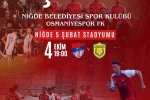 Niğde Belediyespor, Osmaniyespor maçına hazır 