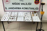 Niğde’de ’Anadolu Mirası’ operasyonu: 145 tarihi eser ele geçirildi 