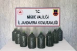 Niğde’de kaçak içki operasyonu: 40 litre etil alkol ele geçirildi 