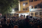 Öğrenciler yerine bu kez veliler yarıştı 