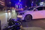 Otomobil ile motosiklet çarpıştı: 1 yaralı