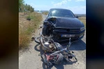Otomobil ile motosiklet çarpıştı: 2 ağır yaralı 