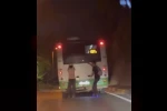 Patenli gençlerin tehlikeli yolculuğu kamerada 