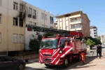 Personel lojmanı olarak kullanılan daire yandı: 1 kişi dumandan etkilendi 