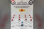 Sahte alkol operasyonu: 12 litre etil alkol ele geçirildi 