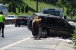Samandıra-Kartal Bağlantı Yolu’nda trafik kazası: Cip yan yattı 