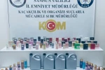 Samsun’da kaçak parfüm ve etil alkol ele geçirildi 