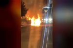 Samsun’da seyir halindeki otomobil alev topuna döndü