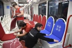 Samsun’da tramvayların koltukları yenileniyor 