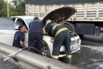 Sanayiden 10 dakika önce aldığı otomobili yandı 