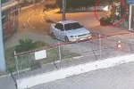 Seferleri durdurulan nostalji tramvayına yanıcı madde atıldı: O anlar kamerada