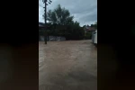 Sel afetinin yaşandığı Cide’de derenin taştığı anlar kamerada