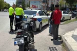 Sigortasız motosiklete trafikten men, sürücüye 85 bin lira ceza 