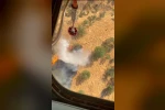 Siirt’te örtü yangınına havadan müdahale sürüyor