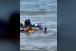 Silivri’de denizde boğulma tehlikesi geçiren vatandaş kurtarıldı 