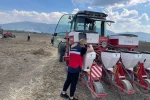Simav’da silajlık mısır demonstrasyonu için tohum ekimi gerçekleştirildi 