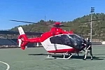 Sinop’ta ambulans helikopter yeni doğan bebek için havalandı 