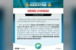 Sinop’ta deniz uyarısı 
