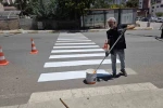 Şırnak’ta yaya geçitleri ve yol çizgileri yenileniyor 