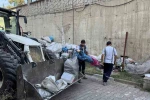 Siteyi karton yığınına çevirdiler, temizlik sırasında tepki gösterdiler