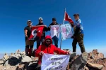 Söke’nin sağlık kahramanları Erciyes’in zirvesinden organ bağışı çağrısı yaptı