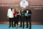 Sosyalfest’e Türk Dünyası Kızıl Elma Ödülleri’nde prestijli ödül 