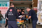 Spiral taşı fırladı, bir genç yaralandı 