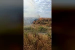 Şuhut’ta anız yangını paniğe neden oldu