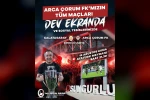 Sungurlu’da Çorum FK’nin maçları dev ekrana taşınacak