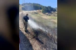 Susurluk’ta arazi ve koruluk alanda çıkan yangın söndürüldü 