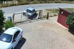Takla atan otomobil güvenlik kamerasına yansıdı: Aynı aileden 2 kişi yaralandı, 3 çocuk kurtuldu