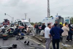 Takla atan otomobil ters döndü: 2’si çocuk 5 yaralı 