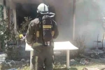 Tarladaki evde çıkan yangın itfaiye ekiplerince söndürüldü 