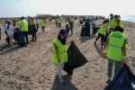 Tarsus Plajı’ndan bir ton atık toplandı