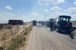 Tekirdağ’da anız yangınında 150 dönüm alan zarar gördü 