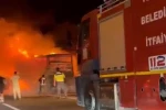 TEM Otoyolu’nda yolcu otobüsü alev topuna döndü