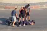 Tır ile motosiklet çarpıştı: 1 yaralı 