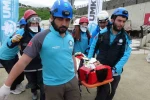 Trabzon’da gerçeği aratmayan deprem tatbikatı 